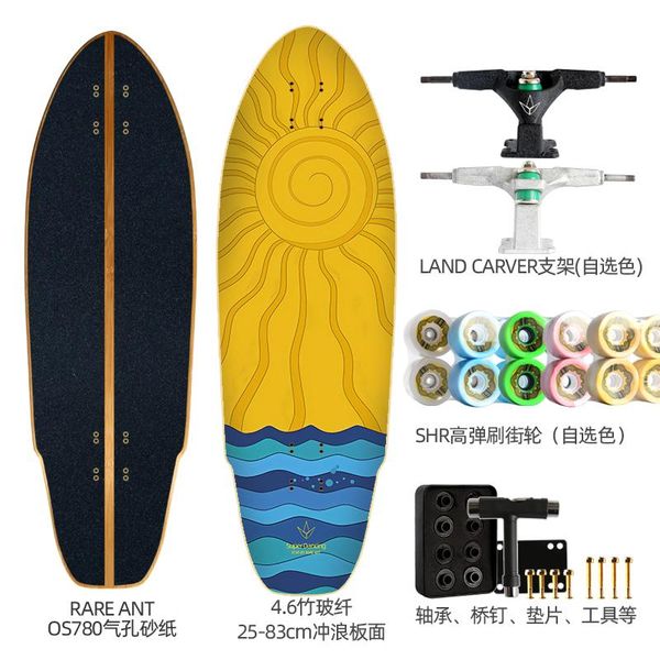 4.6 land carver surf skate surfboard non pedaling cruising street skateboard 25 * 83cm ski training skateboarding
4.6 land carver surf skate surfboard non pedaling cruising street skateboard 25 * 83cm ski training skateboarding