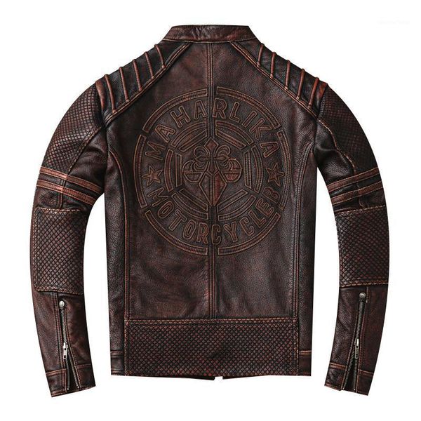 men's leather & faux 2021 vintage brown men slim fit biker's jacket plus size xxxxl genuine thick cowhide short motorcycle coat, Black
men's leather & faux 2021 vintage brown men slim fit biker's jacket plus size xxxxl genuine thick cowhide short motorcycle coat, Black