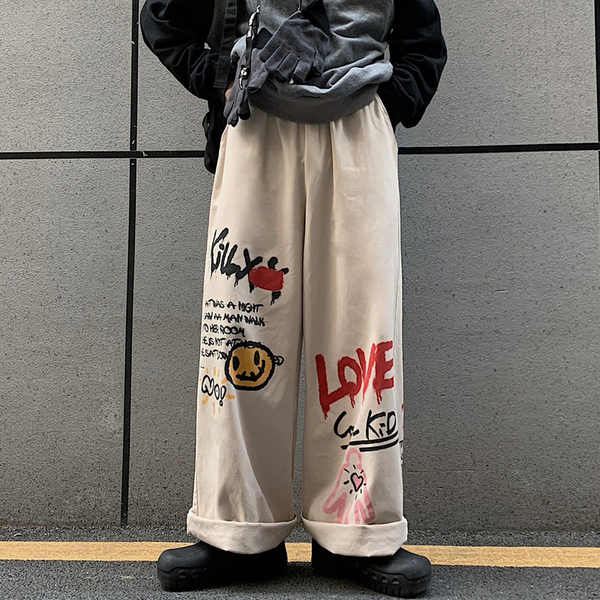 hip hop wide leg pant summer vintage flat print trousers women harajuku ins streetwear fashion high waist pants, Black;white
hip hop wide leg pant summer vintage flat print trousers women harajuku ins streetwear fashion high waist pants, Black;white
