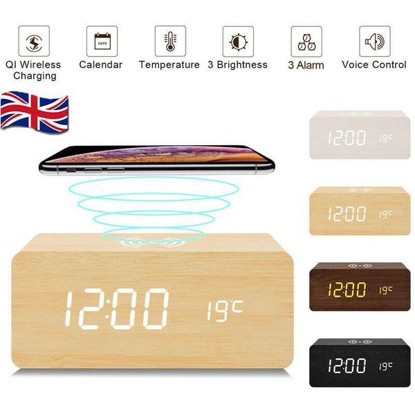 desk & table clocks -selling fashion modern creative voice-activated led wood clock luminous digital mute wireless charger
desk & table clocks -selling fashion modern creative voice-activated led wood clock luminous digital mute wireless charger