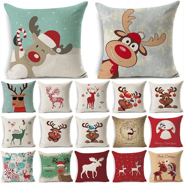 cushion/decorative pillow 45x45cm christmas deer cartoon pattern cotton linen throw cushion cover sofa party decor pillowcover home pillowca
cushion/decorative pillow 45x45cm christmas deer cartoon pattern cotton linen throw cushion cover sofa party decor pillowcover home pillowca