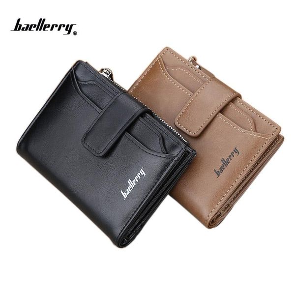 wallets baellerry men wallet with coin pocket vintage three fold short leather card purse hasp zipper money bag holder designer, Red;black
wallets baellerry men wallet with coin pocket vintage three fold short leather card purse hasp zipper money bag holder designer, Red;black