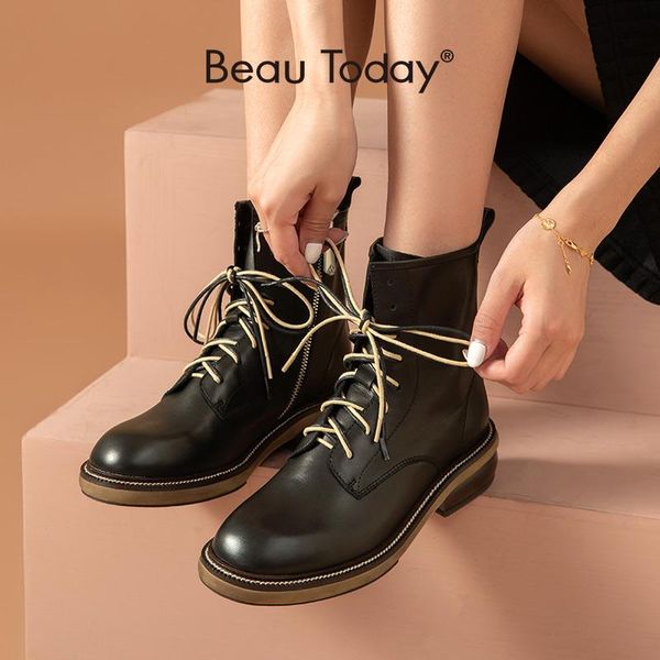 boots beautoday women ankle genuine calfskin leather lace-up round toe zipper female motorcycle black shoes handmade 03460
boots beautoday women ankle genuine calfskin leather lace-up round toe zipper female motorcycle black shoes handmade 03460