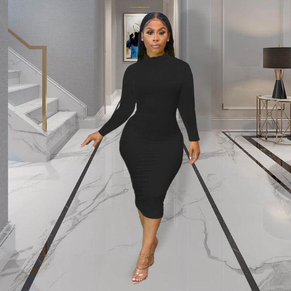 casual dresses rmsfe 2022 ladies spring and autumn fashion high neck long sleeve solid color temperament tight nightclub dress, Black;gray
casual dresses rmsfe 2022 ladies spring and autumn fashion high neck long sleeve solid color temperament tight nightclub dress, Black;gray