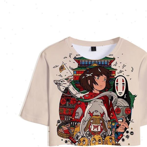 miyazaki hayao womens t shirt spirited away anime movie ogino chihiro 3d crops girl short women sale casual, White
miyazaki hayao womens t shirt spirited away anime movie ogino chihiro 3d crops girl short women sale casual, White