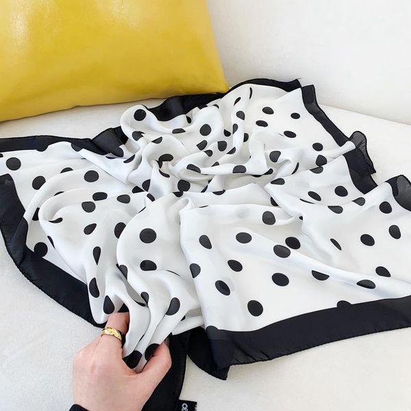 scarves fashion dot scarf women 2021 hijab square silk brand neckerchief soft bandana female neck winter shawl, Blue;gray
scarves fashion dot scarf women 2021 hijab square silk brand neckerchief soft bandana female neck winter shawl, Blue;gray