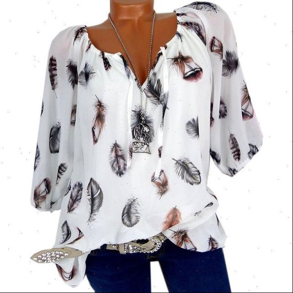 5xl plus large size leisure womens shirt summer white loose feather print v neck half sleeve blusas
5xl plus large size leisure womens shirt summer white loose feather print v neck half sleeve blusas