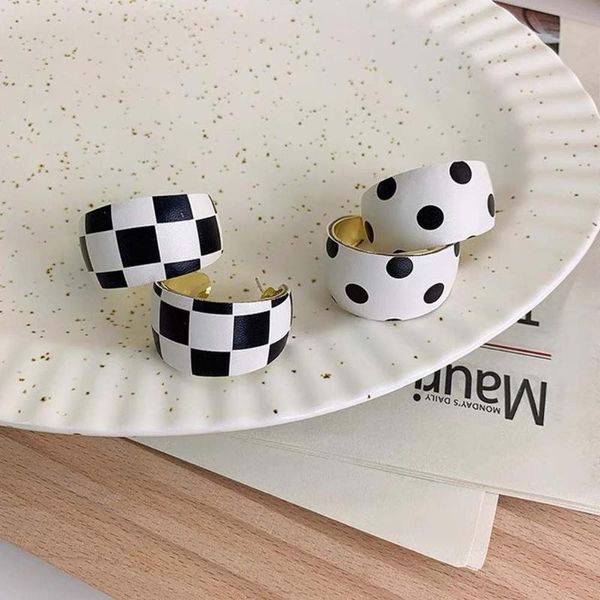 stud trendy korean style black white polka dot studs earrings checkerboard lattice pattern geometric circle women jewelry, Golden;silver
stud trendy korean style black white polka dot studs earrings checkerboard lattice pattern geometric circle women jewelry, Golden;silver