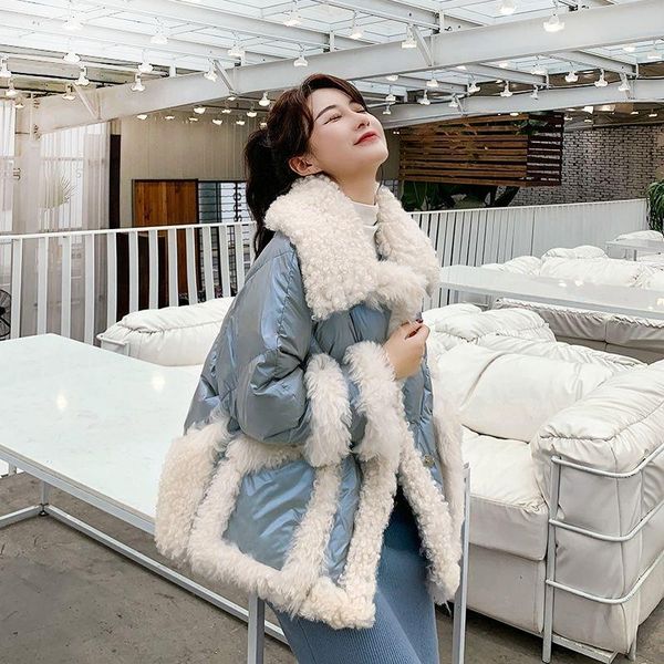 women's down & parkas winter women glossy thick jacket korean stitching white duck down coat warm female outerwear gw9x, Black
women's down & parkas winter women glossy thick jacket korean stitching white duck down coat warm female outerwear gw9x, Black