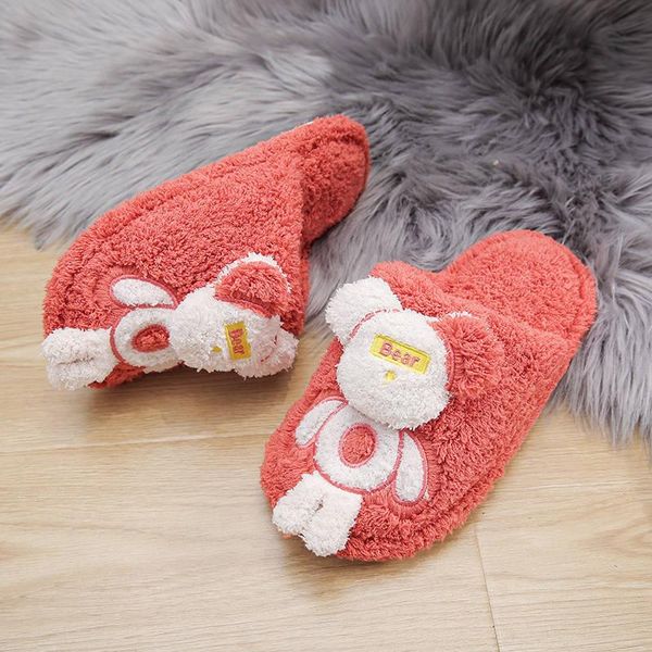 slippers fashion couple winter home women cartoon cute bear shoes soft warm house flat red slides fluffy, Black
slippers fashion couple winter home women cartoon cute bear shoes soft warm house flat red slides fluffy, Black