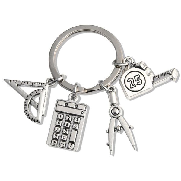 new study keychain school supplies key ring ruler computer compass tape key chain for teacher student gifts diy jewelry handmade, Silver
new study keychain school supplies key ring ruler computer compass tape key chain for teacher student gifts diy jewelry handmade, Silver