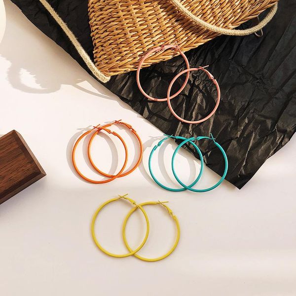 hoop & huggie korea style summer big circle exaggeration simple earrings for women girl fashion jewelry accessories, Golden;silver
hoop & huggie korea style summer big circle exaggeration simple earrings for women girl fashion jewelry accessories, Golden;silver