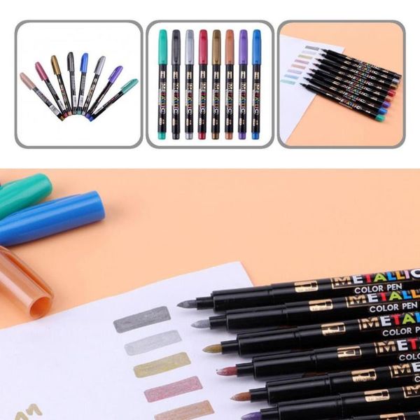 party favor water-based ink 8pcs/box durable leak-proof metallic marker pen scratch-resistant dries quickly for kids
party favor water-based ink 8pcs/box durable leak-proof metallic marker pen scratch-resistant dries quickly for kids