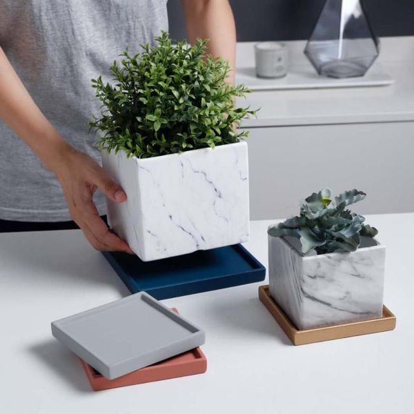 1pc square ceramic pot tray bottom succulents indoor green plants flowerpot support planters & pots
1pc square ceramic pot tray bottom succulents indoor green plants flowerpot support planters & pots