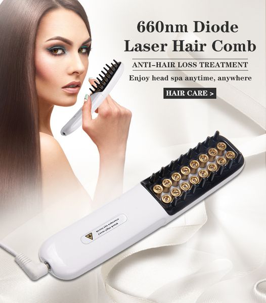 ce approval diode laser 660nm wavelength 30mw comb for anit-hair removal beauty equipment hair regrowth treatment, Black
ce approval diode laser 660nm wavelength 30mw comb for anit-hair removal beauty equipment hair regrowth treatment, Black