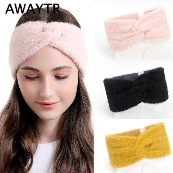 autumn winter faux wool headband for ladies cross knot warm elastic hair band fashion accessories1
autumn winter faux wool headband for ladies cross knot warm elastic hair band fashion accessories1