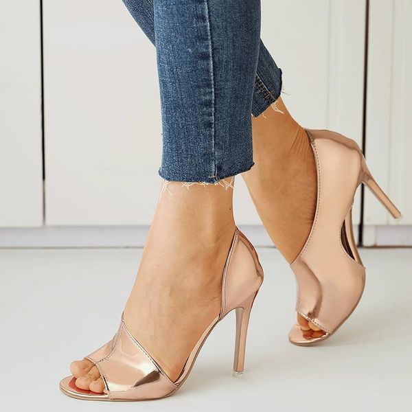 gold 11cm high heels party pumps women summer open toe leather sandals woman plus size 43 gladiator sandalias mujer, Black
gold 11cm high heels party pumps women summer open toe leather sandals woman plus size 43 gladiator sandalias mujer, Black