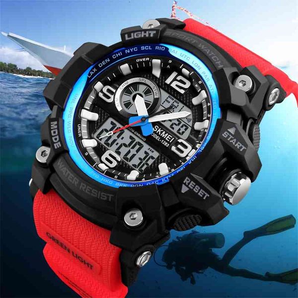 skmei chronograph sports watches men quartz three time led digital watch military waterproof wristwatches clock reloj hombre
skmei chronograph sports watches men quartz three time led digital watch military waterproof wristwatches clock reloj hombre