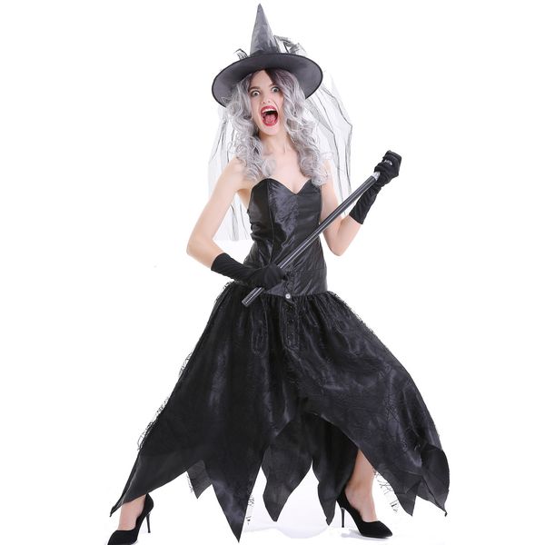 s-xl costume cos black resurrection role play devil witch costume, Black;red
s-xl costume cos black resurrection role play devil witch costume, Black;red