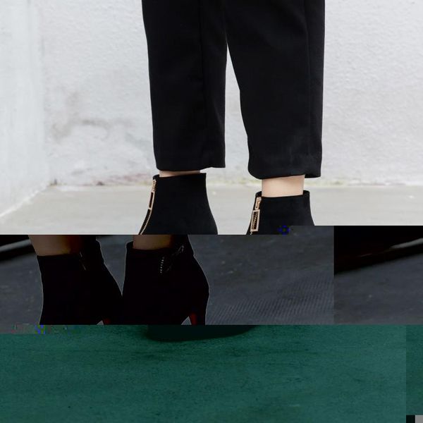 boots big size 9 10 11 12 women shoes ankle for ladies woman winter front zipper square tip thick heel, Black
boots big size 9 10 11 12 women shoes ankle for ladies woman winter front zipper square tip thick heel, Black