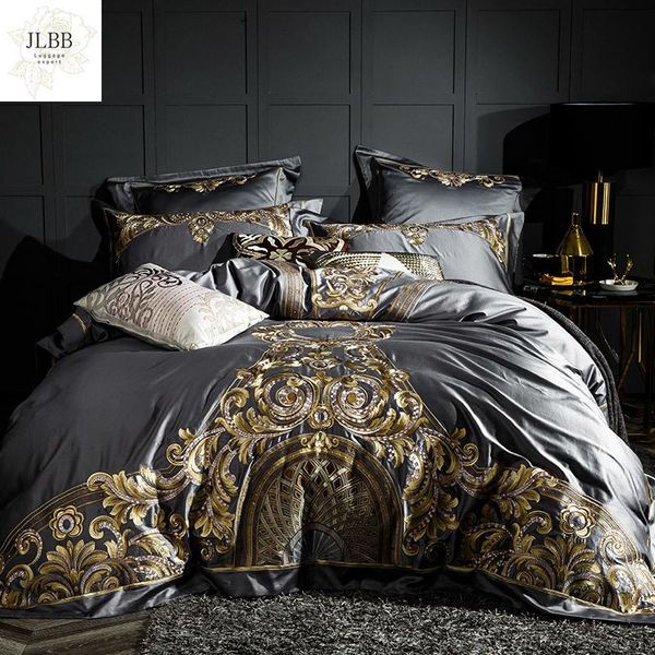 bedding sets luxury gray red 1000tc satin egyptian cotton set gold royal embroidery king duvet cover bed linen/sheet pillowcase
bedding sets luxury gray red 1000tc satin egyptian cotton set gold royal embroidery king duvet cover bed linen/sheet pillowcase