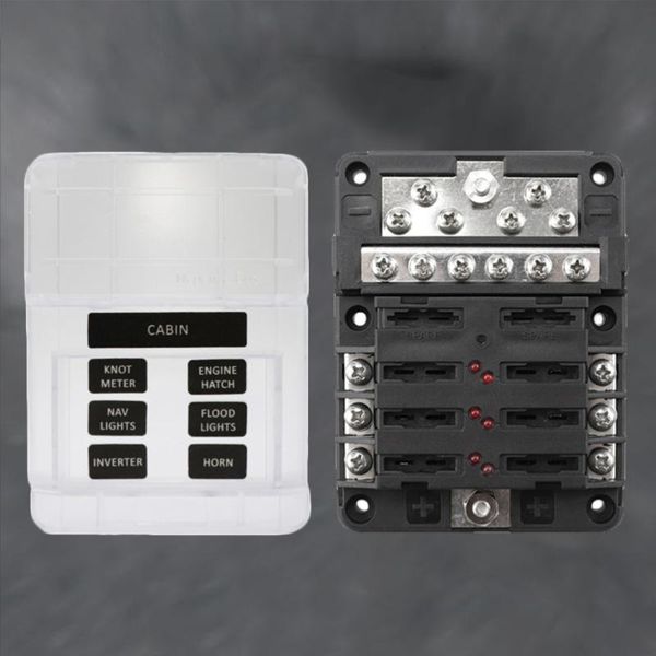 interior decorations led indicators car accessories modular design 32v 100a 6 way fuse block holder and 12 negative bus bar (black)
interior decorations led indicators car accessories modular design 32v 100a 6 way fuse block holder and 12 negative bus bar (black)