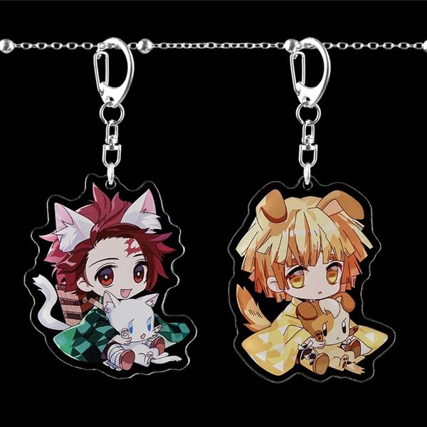2020 demon slayer keychain kamado tanjirou double sided acrylic key chain pendant anime accessories cartoon key ring, Silver
2020 demon slayer keychain kamado tanjirou double sided acrylic key chain pendant anime accessories cartoon key ring, Silver
