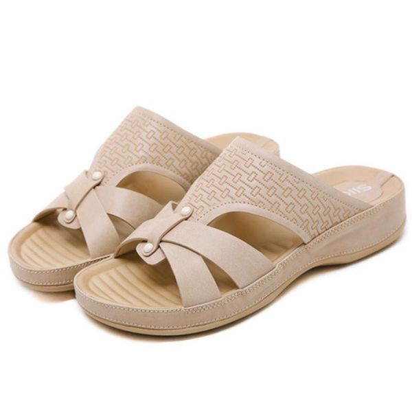 slippers sarairis outdoor slip on casual holiday round toe women handmade ladies summer shoes, Black
slippers sarairis outdoor slip on casual holiday round toe women handmade ladies summer shoes, Black