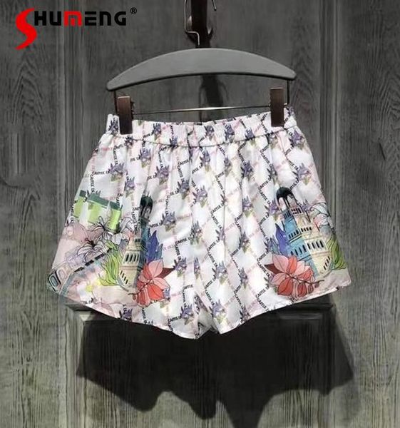 women's shorts temperament leisure floral letters short pants woman's rhombus prints high waist wide leg female 2021 summer, White;black
women's shorts temperament leisure floral letters short pants woman's rhombus prints high waist wide leg female 2021 summer, White;black