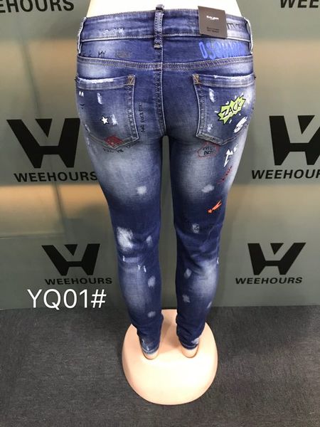 blue jeans style high street letters graffiti art fashion classic designer ladies pants yq01-02
blue jeans style high street letters graffiti art fashion classic designer ladies pants yq01-02