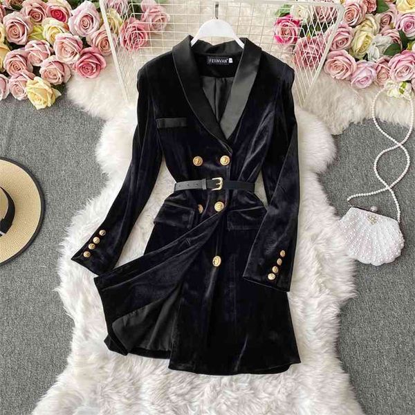 spring women solid full knee-length black dress preppy style a-line gold button lady long sleeve belt skirt 210513, Black;gray
spring women solid full knee-length black dress preppy style a-line gold button lady long sleeve belt skirt 210513, Black;gray
