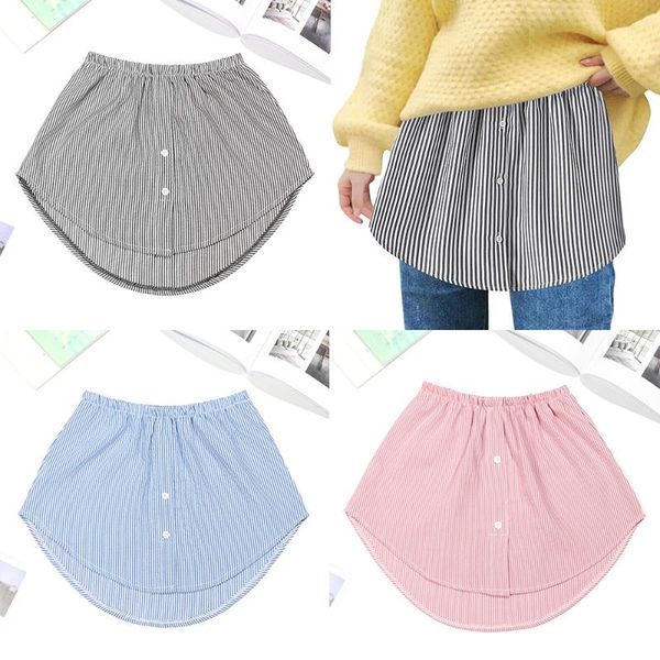 skirts adjustable fake lower sweep stripe layering half-length splitting a version detachable hem for shirt sweater, Black
skirts adjustable fake lower sweep stripe layering half-length splitting a version detachable hem for shirt sweater, Black