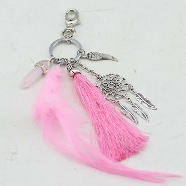 keychains dreamcatcher keyring bag charm fashion boho jewelry feather keychain opal stone artilady natural for women metal, Silver
keychains dreamcatcher keyring bag charm fashion boho jewelry feather keychain opal stone artilady natural for women metal, Silver
