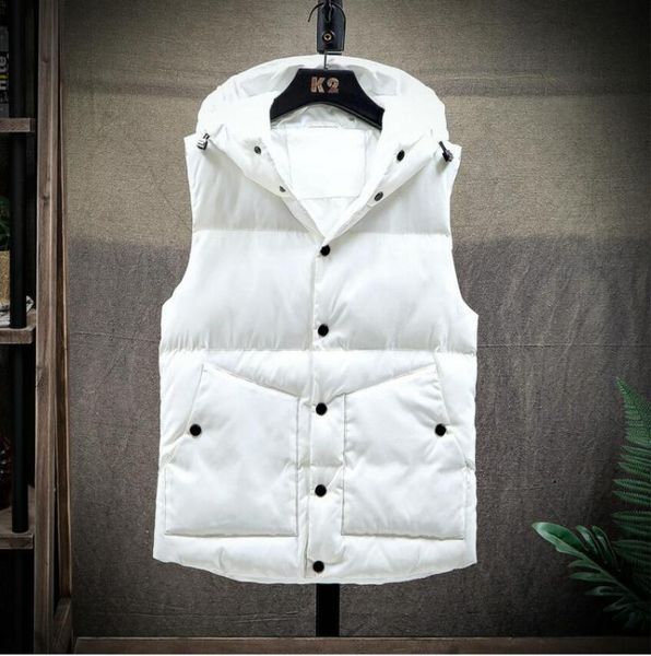men's vests 2021 men vest jacket mens winter sleeveless down cotton warm thick hooded coats, Black;white
men's vests 2021 men vest jacket mens winter sleeveless down cotton warm thick hooded coats, Black;white