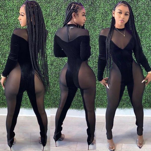 oluolin mesh patchwork see through women jumpsuits long sleeve elegant one piece club outfits overalls autumn, Black;white
oluolin mesh patchwork see through women jumpsuits long sleeve elegant one piece club outfits overalls autumn, Black;white