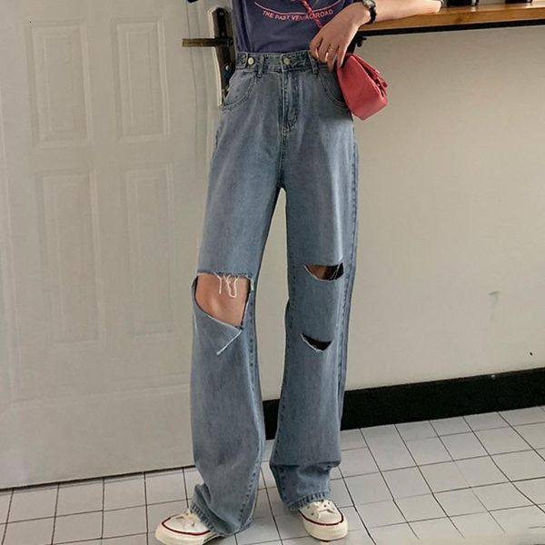 women's jeans slpbly female jeans, vintage ripped jeans with high waist holes 3rly, Blue
women's jeans slpbly female jeans, vintage ripped jeans with high waist holes 3rly, Blue