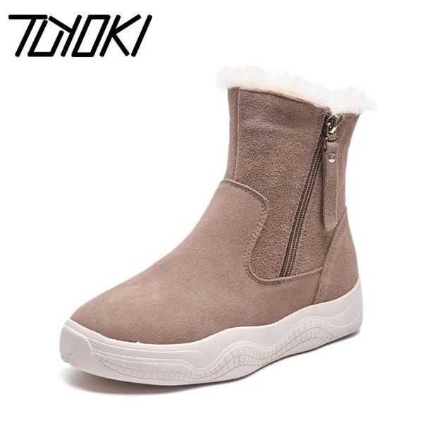 boots tuyoki 2021 arrival ankle real leather plush fur keep warm zipper flats short daily snow shoes women size 35-39, Black
boots tuyoki 2021 arrival ankle real leather plush fur keep warm zipper flats short daily snow shoes women size 35-39, Black