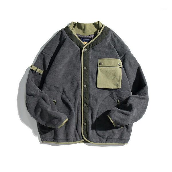 men's jackets erenejian fashion oversized hip hop jacket polar fleece loose fit japanese harajuku coat hi street outerwear, Black;brown
men's jackets erenejian fashion oversized hip hop jacket polar fleece loose fit japanese harajuku coat hi street outerwear, Black;brown