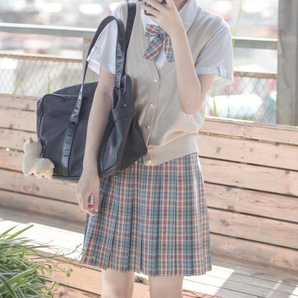 skirts school girl jk uniform white plaid pleated skirt 2021 above knee y2k accessories summer autumn spring four seasons, Black
skirts school girl jk uniform white plaid pleated skirt 2021 above knee y2k accessories summer autumn spring four seasons, Black