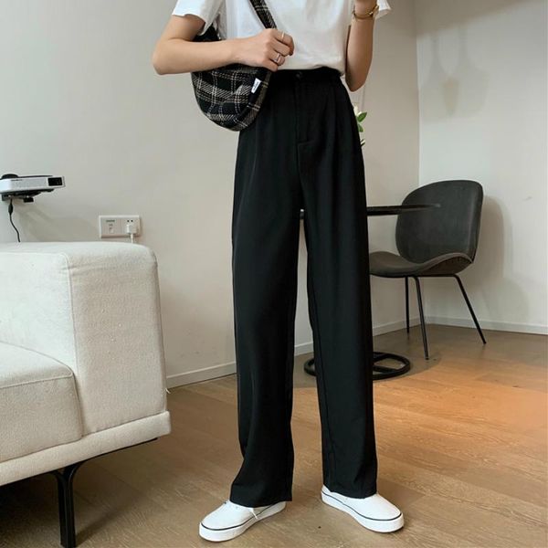 summer wide leg black fashion vintage pants high waist casual women chic pure purple loose long women's & capris, Black;white
summer wide leg black fashion vintage pants high waist casual women chic pure purple loose long women's & capris, Black;white