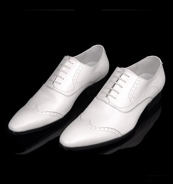 New Fashion Casual Mens Dress Shoes Leather Cow Genuine Lace-up Italian Stylist Flat Formal Oxfords White Wedding Shoe, Brogue
New Fashion Casual Mens Dress Shoes Leather Cow Genuine Lace-up Italian Stylist Flat Formal Oxfords White Wedding Shoe, Brogue