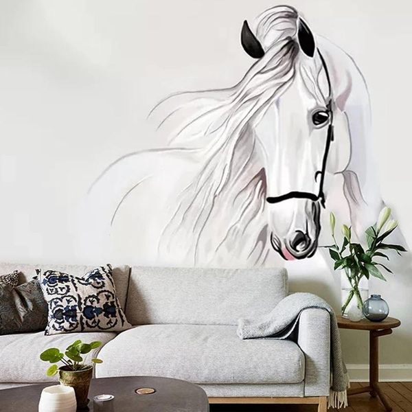 custom mural self adhesive wallpaper bedroom walls 3d hand painted white horse abstract art wall painting living room decoration wallpapers
custom mural self adhesive wallpaper bedroom walls 3d hand painted white horse abstract art wall painting living room decoration wallpapers