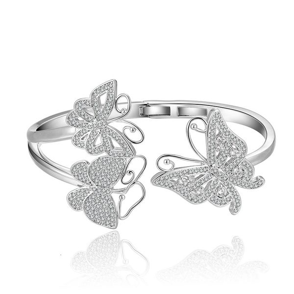 bangles bracelet fashion handpieces women's luxury butterfly opening temperament flash diamond, Black
bangles bracelet fashion handpieces women's luxury butterfly opening temperament flash diamond, Black