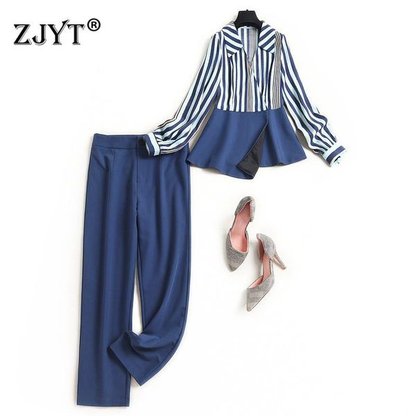 women's tracksuits spring elegant designers women two piece outfits 2021 office lady full sleeve striped shirt and trousers suit sets, Gray
women's tracksuits spring elegant designers women two piece outfits 2021 office lady full sleeve striped shirt and trousers suit sets, Gray