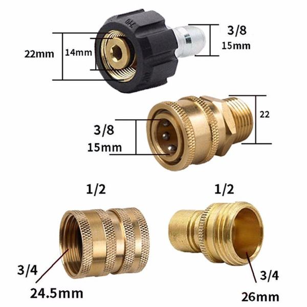 hose coupling pressure washer couplers m22 to 3/8'' pack parts pipes fittings watering equipments
hose coupling pressure washer couplers m22 to 3/8'' pack parts pipes fittings watering equipments