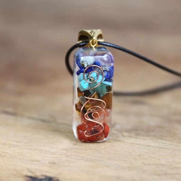 pendant necklaces natural stones necklace for women 7 chakra orgone energy emf protection, Silver
pendant necklaces natural stones necklace for women 7 chakra orgone energy emf protection, Silver