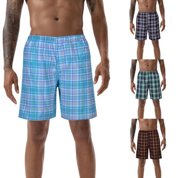 men beach shorts 2021 summer loose casual plaid printed breathable elastic waist mens clothing men's, White;black
men beach shorts 2021 summer loose casual plaid printed breathable elastic waist mens clothing men's, White;black