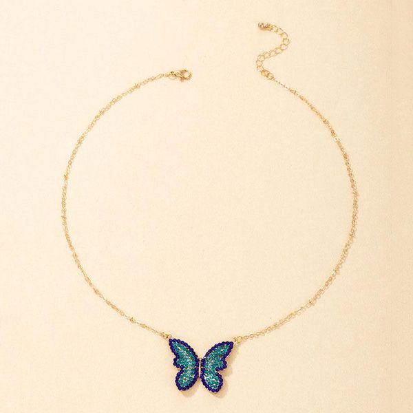 pendant necklaces fashion simple butterfly necklace colorful crystal diamond exquisite lady jewelry accessories, Silver
pendant necklaces fashion simple butterfly necklace colorful crystal diamond exquisite lady jewelry accessories, Silver
