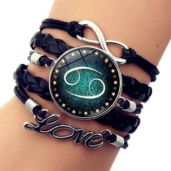 charm bracelets twelve constellation time gemstone bracelet retro multi-layer woven couple for women and men, Golden;silver
charm bracelets twelve constellation time gemstone bracelet retro multi-layer woven couple for women and men, Golden;silver