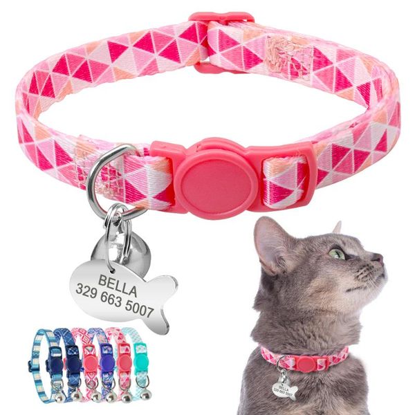 cat collars & leads collar personalized quick release safety kitten breakaway necklace customized fish id tag name with bell
cat collars & leads collar personalized quick release safety kitten breakaway necklace customized fish id tag name with bell